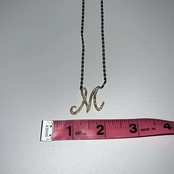 💎NWT LANA MALIBU INITIAL NECKLACE “M” 14 K GOLD & DIAMOND - Picture 17 of 17